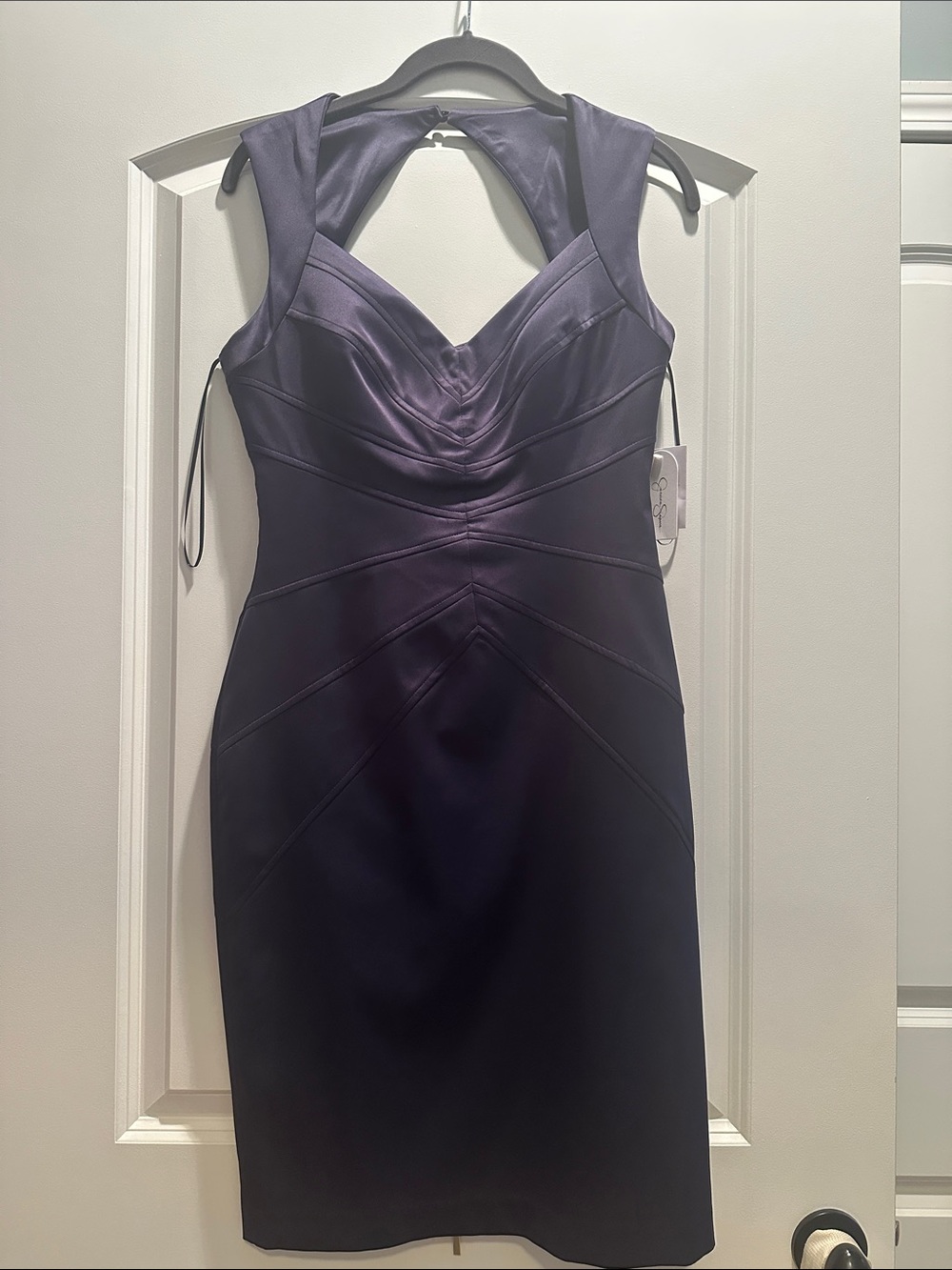 Jessica Simpson Navy Satin Dress